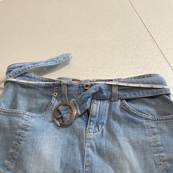 Madoc 90’s Y2K Denim Mini Skirt Light Wash Made In Europe Sz S - Picture 10 of 13
